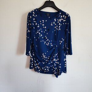 Ladies Petite SZ PM Alfani Blue Three-Quarter Sleeve Knit Top